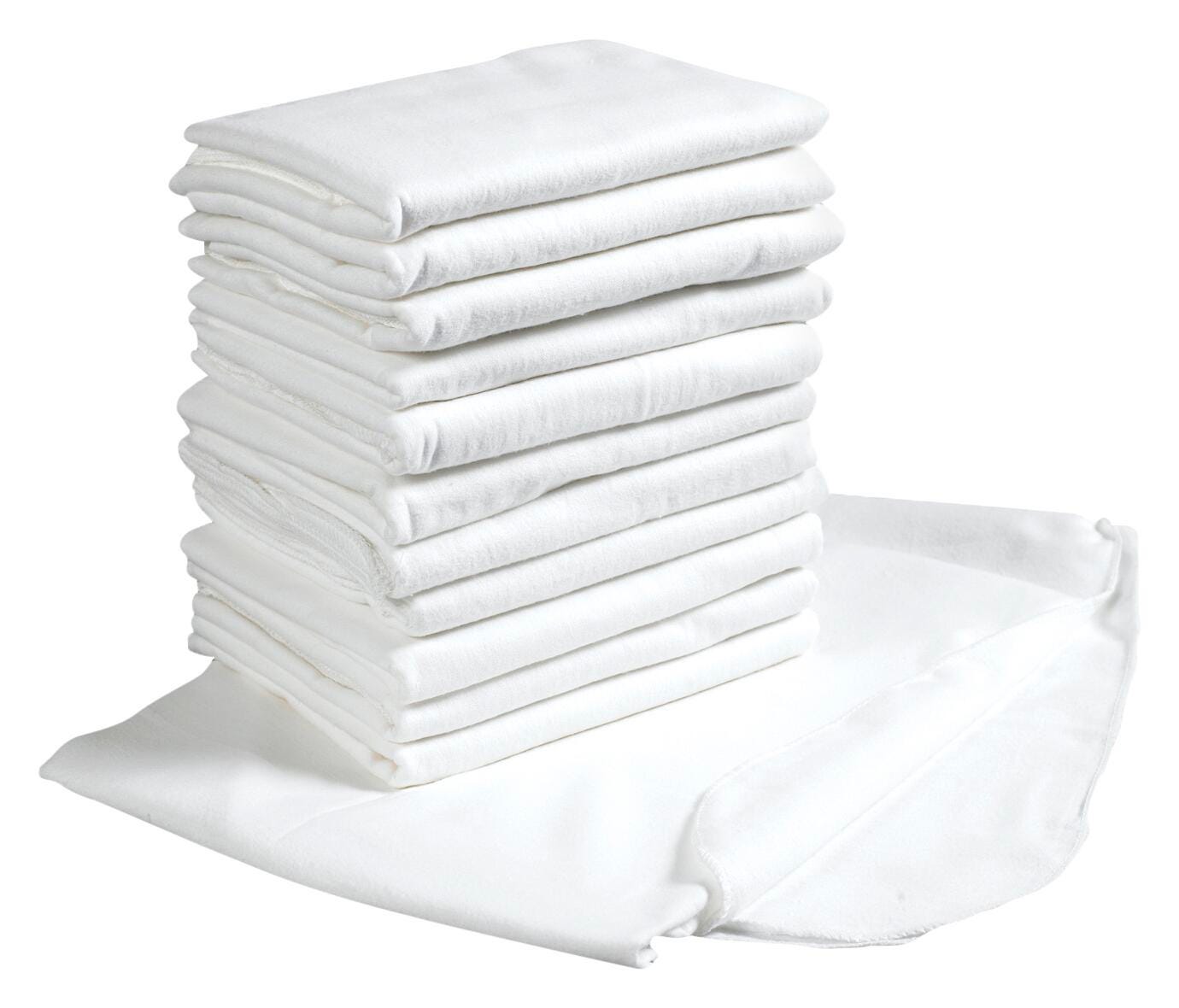 Children's Factory Washable Blanket, 100% Cotton, White, Pack of 12, for Use with All Cots 1427750